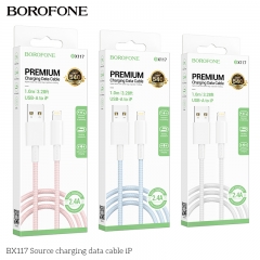 سلك شاحن من شركة بوروفون يو اس بي الى لايتنينق بطول1 متر