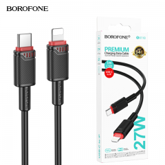 سلك شاحن من شركة بوروفون تايب سي الى لايتنينق بقوة 27 واط بطول1 متر