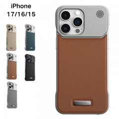 كفر جوال ايفون جلد يدعم ماج سيف يحتوي على معطر