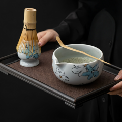 طقم أدوات شاي ماتشا بألوان متعددة