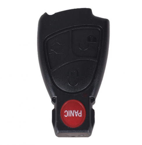 5 pcs 4 Buttons Car Key Shell 3+1 Panic Remote Keyless Entry Fob Alarm Case For Mercedes Benz C E R CL SL