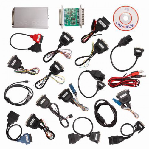 Carprog Full Perfect Online Version Firmware V8.21 Software V10.93 with All 21 Adapters Including Full Authorization