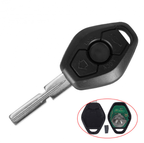 Replacement Remote Control Key 3 Buttons EWS System 315/433MHZ ID44 Chip HU58 For BMW 3 5 7 Series E38 E39 E46