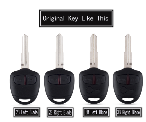 10pcs Remote Car Key For Mitsubishi Pajero Sport Outlander Grandis ASX 2/3 Buttons Modified Flip Folding Remote Key Shell Case