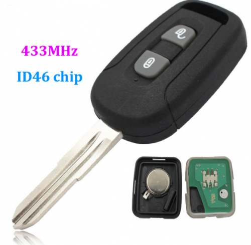 2 Buttons Remote Key 433MHZ WITH PCF7936 ID46 CHIP for Chevrolet Captiva