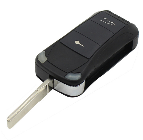 10pcs Replacement Shell Remote Flip Folding Car Key Case Fob 2 Buttons For Porsche Cayenne GTS