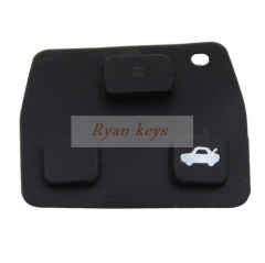 10pcs 2 Button / 3 Button Car Remote Key Black Rubber Pad For TOYOTA Avensis Corolla Lexus Rav4 2 3 RUBBER