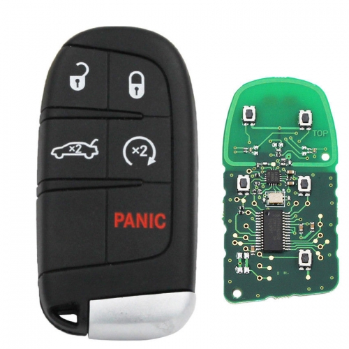 5 Buttons Smart Remote Key Fob for Dodge/Jeep/Chrysler 433MHz 7953A / 46 chip