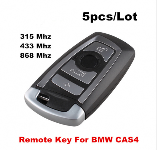 5pcs Keyless 4 Buttons 315MHZ/433MHZ/868MHZ Smart Remote Key for BMW F CAS4 5 Series 7 Series Smart Key With PCF7945P