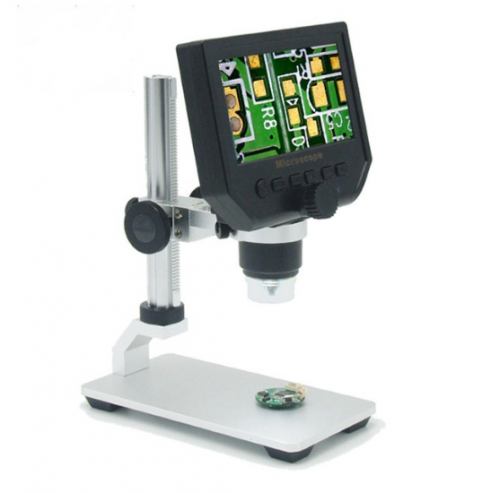 Portable 600X 3.6MP Digital Microscope 4.3" LCD Electronic HD Video Microscopes USB Endoscope Magnifier Camera Al-alloy Stent