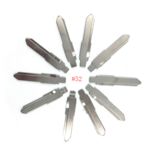 KD900/VVDI 10 pcs/lot Metal Blank Uncut Flip KD Remote Key Blade Type #52 for Suzuki Swift NO. 52 Blade