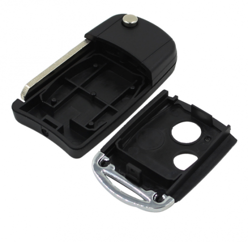 10pcs Folding Remote fob Car Key shell for Honda Accord Fit Flip 2 Buttons Car Key Replacement Flip Fob Uncut Blade