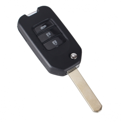 10pcs Flip Folding Modified Remote Key Shell 3 Buttons Fob For Honda Fit Marina Wisdom XRV CITY