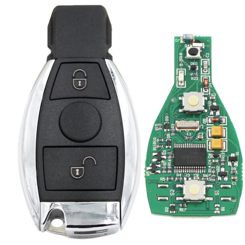 315mhz/433mhz Remote Key Fob 2 Button BGA style full with Chip for Mercedes-Benz 2000+
