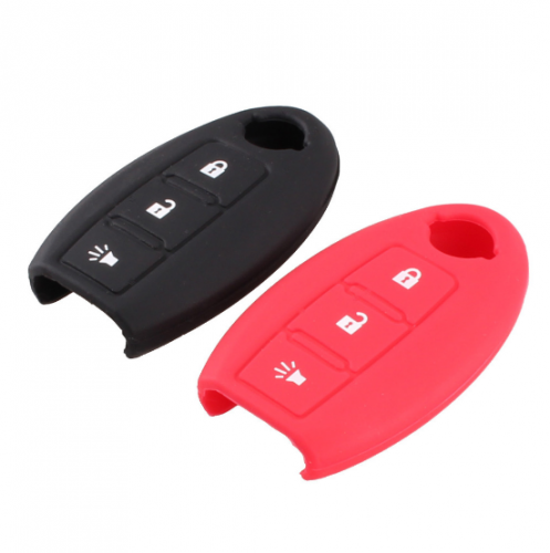 10pcs Silicone 3 Button Car Key Cover Case For Nissan Teana X-Trail Qashqai Livina Sylphy Tiida Sunny March Murano Geniss Juke Almera