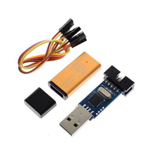 1Set ST LINK Stlink ST-Link V2 Mini STM8 STM32 Simulator Download Programmer Programming With Cover DuPont Cable ST Link V2