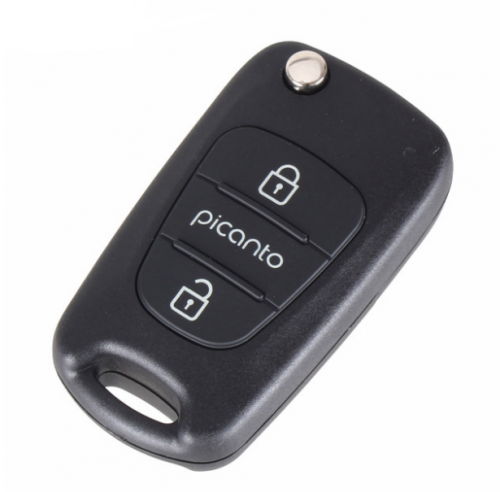 New 3 Buttons Flip Folding Remote Key Shell For KIA Picanto Remote key Case Fob