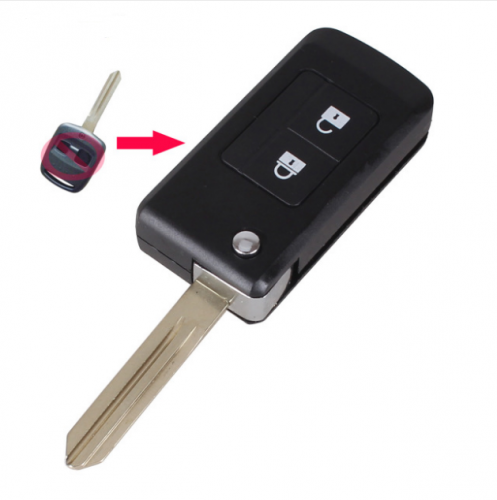 10pcs Modified Folding Flip Remote car Key Shell 2 Buttons Keyless Entry Case For For Subaru Outback Legacy