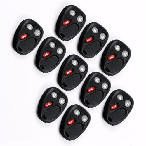 10Pcs 3 Buttons Smart Remote KEY Case Shell For Chevrolet GM GMC Hummer Chevy