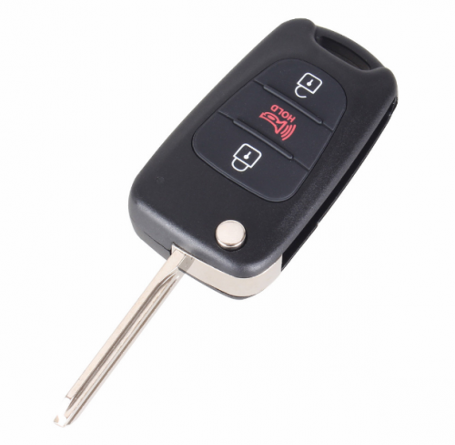 New 3 Buttons Flip Folding Remote Key Shell For HYUNDAI KIA SOUL Car Keys Blank Case Cover