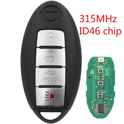 4B Keyless Entry Smart Remote Key Fob Clicker 315MHz for Nissan Teana 2009-2012