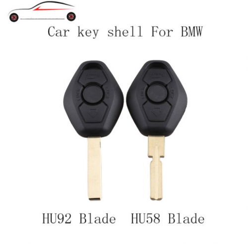 3 Buttons Remote Car Key Fob Case Shell for BMW 3 5 7 SERIES Z3 Z4 X3 X5 M5 325i E38 E39 E46 HU58/HU92 Blade