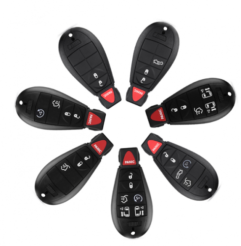 NEW 3 4 5 6 7 Buttons Remote Case Smart Key Shell For Chrysler Jeep Grand Cherokee 2008 - 2015 Fob Smart Key Case with logo