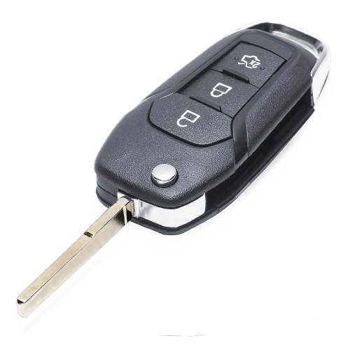 Flip Remote Car Key Shell Case 3 Button for Ford Fusion Edge Explorer 2013-2015 FCC ID: N5F-A08TAA (Shell Only)