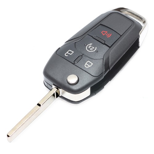 Flip Remote Car Key Shell Case 3+1 Button for Ford Fusion Edge Explorer 2013-2015 FCC ID: N5F-A08TAA (Shell Only)