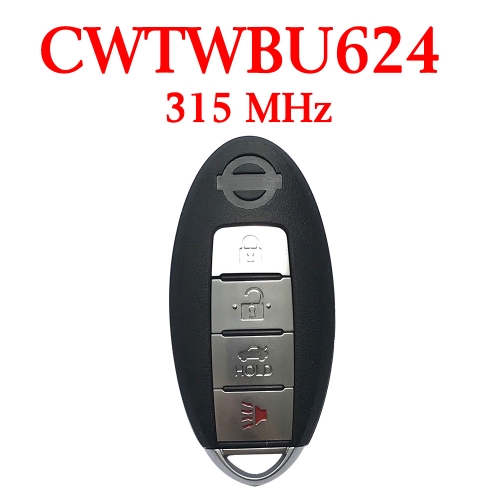315 MHz 3+1 Buttons Smart Proximity Key for Nissan Armada 2007-2015 - CWTWBU624