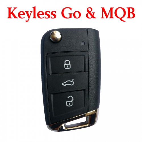 Original 434 MHz Flip Proximity Key for VW MQB Golf 7 - Keyless Go - 5G6 959 752 AB