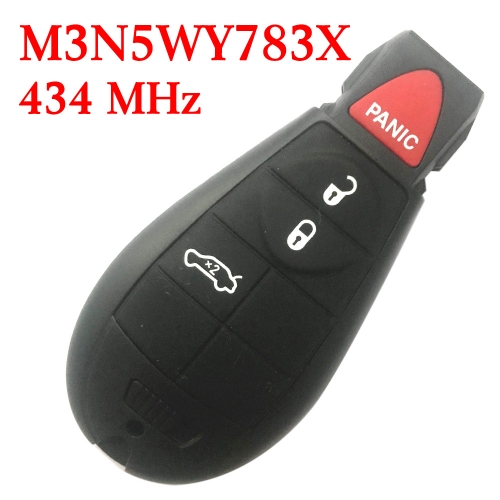 434 MHz 3+1 Buttons Remote Fobik Key for Chrysler / Dodge 2008-2012 #2 - M3N5WY783X