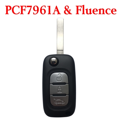3 Buttons 434 MHz Flip Remote Key for Renault Fluence 2011
