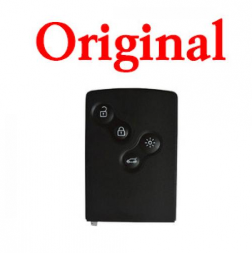 Original 4 Buttons Relpacement Smart Card Key For Renault Koleos Remote PCF7941 433MHZ With Logo