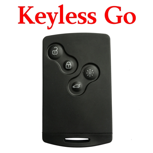 4 Buttons 434 MHz Smart Proximity Card for Renault Koleos Megena Fluence Kongo With Logo