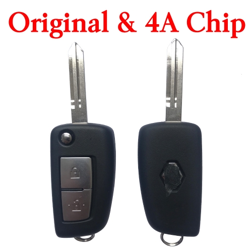 Original 434 MHz Flip Remote Key for Renault - CWTWB1G767 (4A Chip)