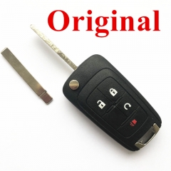 Original 3+1 Buttons 315MHz Flip Remote Key for Chevrolet PCF7937E