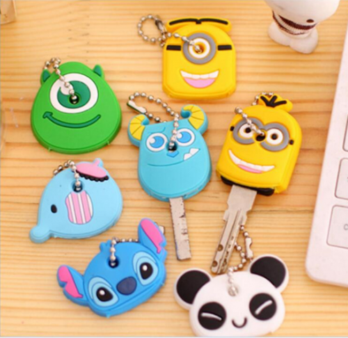 cartoon Silicone Protective key Case Cover For key Control Dust Cover Holder Organizer Home Accessories Supplies