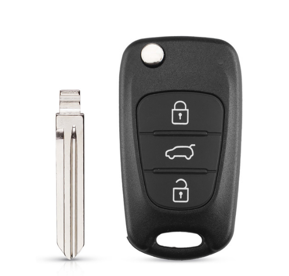Kia Picanto Key Shell Replacement Remote Car Key Shell 3 BT Flip Folding Key Case For Kia K2 ...