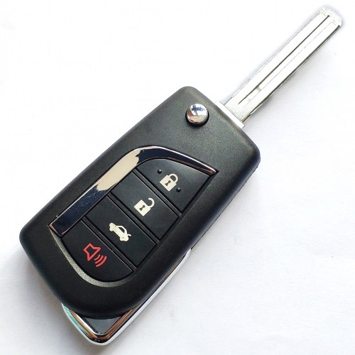 3+1 Buttons 315 MHz Flip Remote Key for Toyota Camry Corolla 2012-2014 with G Chip - HYQ12BDM