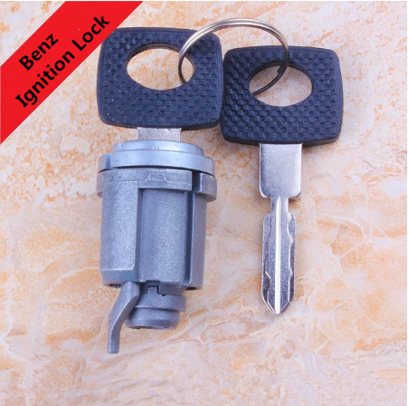 For Mercedes Benz Car Ignition Lock Cylinder With Two Wide Keys/Training Locks Cylinder For Benz Ignition