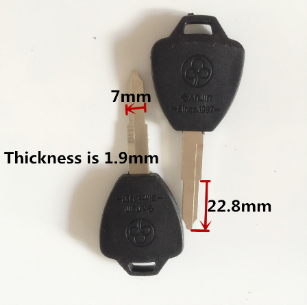 C584 Left Groove Key Blank For Electrombile Blank Keys with Plastic handle[8pcs]