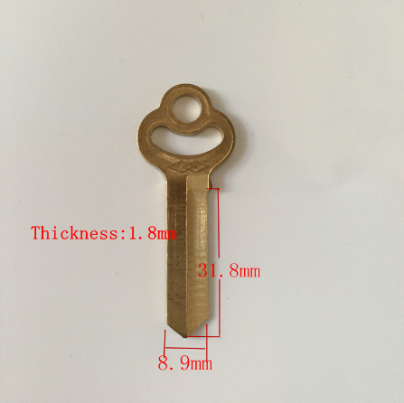 (15pcs/lot) locksmith supplies left slot key blank 31.8mm length blank keys A025(15pcs/lot)