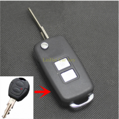 for CHERY QQ VOLKSWAGEN JETTA 2 Buttons Uncut Brass Blade Modified Remote Blank Key Shell 1 PC