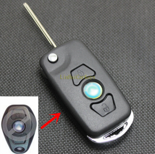 Key Shell for GEELY ZIYOUJIAN Free Cruiser Key 3 Buttons Uncut Blade 2 Modified Remote Blank Key Cass Cover 1 PC