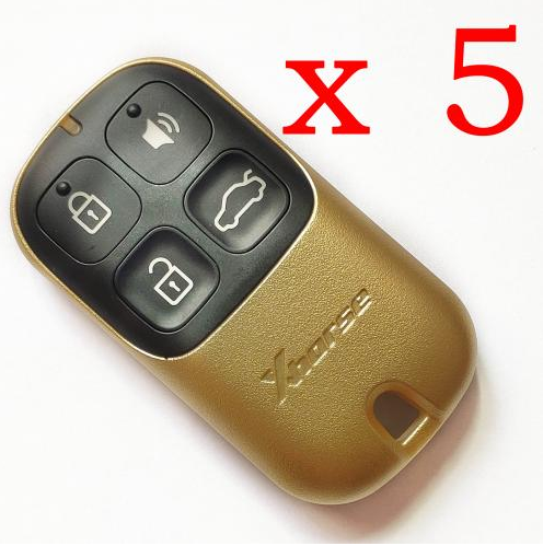 5 pieces Xhorse VVDI Golden Color Universal Remote Control