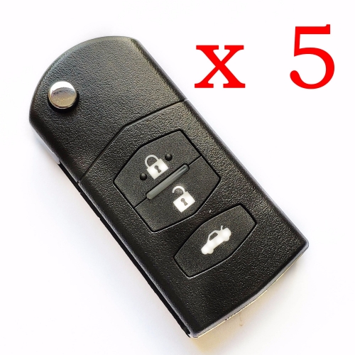 5 pieces Xhorse VVDI 3 Buttons Mazda Type Universal Remote Control