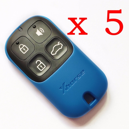 5 pieces Xhorse VVDI Blue Color Universal Remote Control