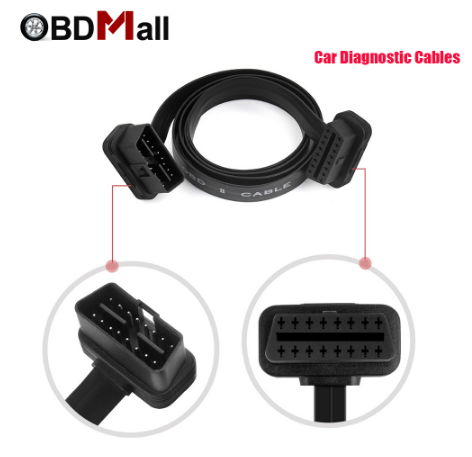 OBD 2 Cable for 16 Pin OBD2 OBD 2 Female Diagnostic Tool Auto Scanner Code Reader Adapter 60CM Car OBD2 Diagnostic Adapter Cable