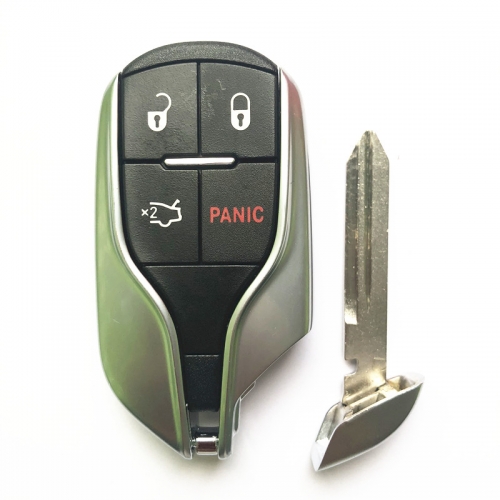 Original 4 Buttons 433 MHz Smart Proximity Key for 2014-2016 Maserati Ghibli / Quattroporte / 4-Button Smart Key w/ Panic / PN: 5923545 / M3N-7393490